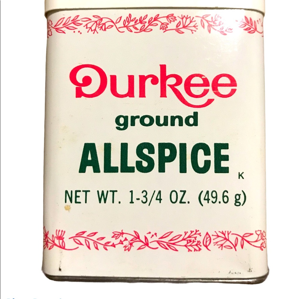 Vintage 1980’s ALLSPICE Tin 1-3/4 Oz 90% Full